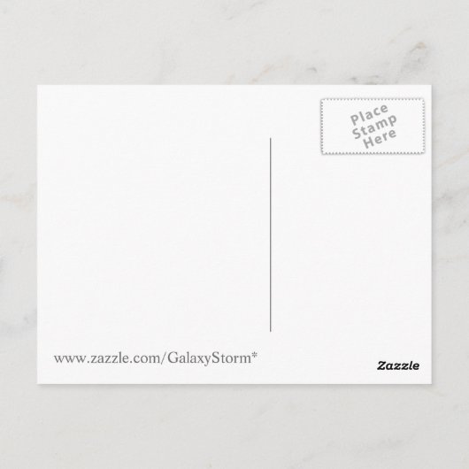 Funny Cute Cartoon Lazer Squid Briefkaart (Achterkant)