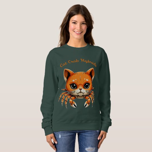 Funny Cute Cat Crab Creature Tee for AnimalT-Shirt Trui (Voorkant volledig)