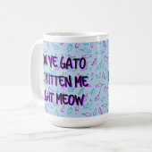 Funny Cute Cat "Je hebt Gato be Kitten me" Koffiemok (Voorkant links)