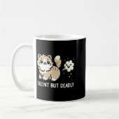 Funny Cute Cat Kitten Lover Silent But Deadly Gift Koffiemok (Links)