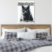 Funny cute cat meme for cat lovers and cat owners canvas afdruk (Insitu (Slaapkamer))