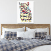 Funny cute cat meme for cat lovers & kitty owners canvas afdruk (Insitu (Slaapkamer))