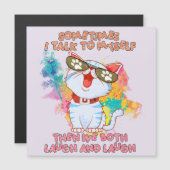 Funny Cute Cat | Soms praat ik met mezelf (Voorkant / Achterkant)