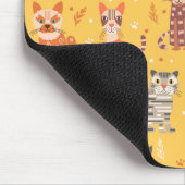 Funny Cute Cats Mousepad Muismat (Hoek)