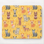 Funny Cute Cats Mousepad Muismat (Voorkant)