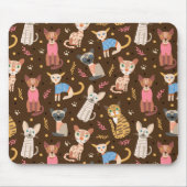 Funny Cute Cats Mousepad Muismat (Voorkant)