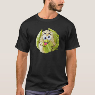 Funny Cute Cauliflower Design Veggie Lover Vegeta T-shirt