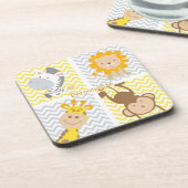 Funny & Cute Child Animals personaliseren Bier Onderzetter (Linkerzijde)