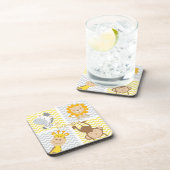 Funny & Cute Child Animals personaliseren Bier Onderzetter (Rechterzijde)