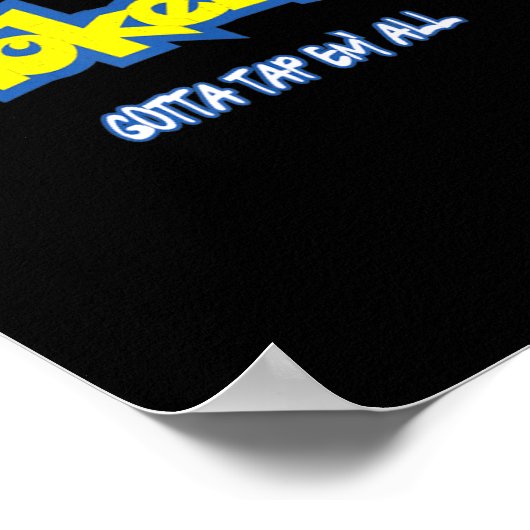 Funny Cute Chokemon Jiu Jitsu  Poster (Hoek)