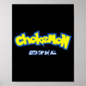 Funny Cute Chokemon Jiu Jitsu  Poster (Voorkant)