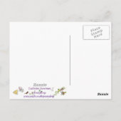 Funny Cute Clown Love Cartoon Humor Art Briefkaart (Achterkant)