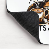 Funny Cute Coffee Cats Books Lover Women Men Kids  Muismat (Hoek)