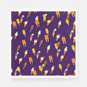 Funny Cute Cone Cone Pattern Servet