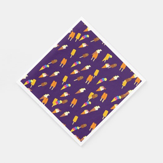 Funny Cute Cone Cone Pattern Servet (Hoek)