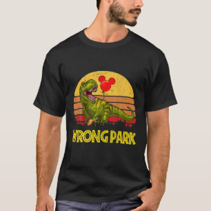 Funny Cute Dinosaur Wrong Tyrannosaurus Park Glass T-shirt