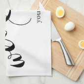Funny Cute Dish Towel - Weird on Theedoek (Quarter Fold)