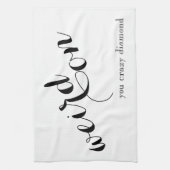 Funny Cute Dish Towel - Weird on Theedoek (Verticaal)