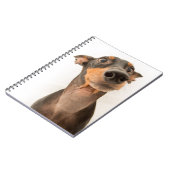 Funny Cute Doberman Puppy Dog Notitieboek (Linkerzijde)