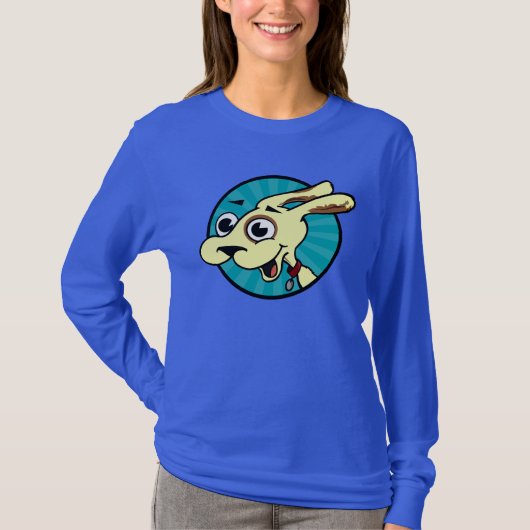 FUNNY CUTE DOG LONG SLEEVE T-SHIRT (Voorkant)