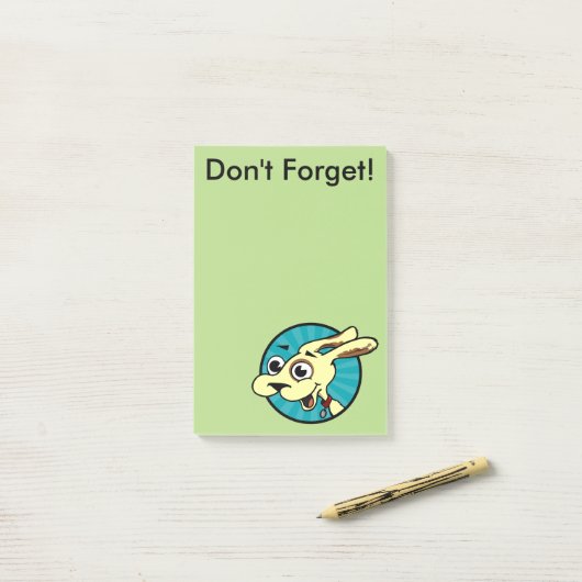 FUNNY CUTE DOG POST-IT NOTEPAD POST-IT® NOTES (Op bureau)