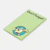 FUNNY CUTE DOG POST-IT NOTEPAD POST-IT® NOTES (Schuin)