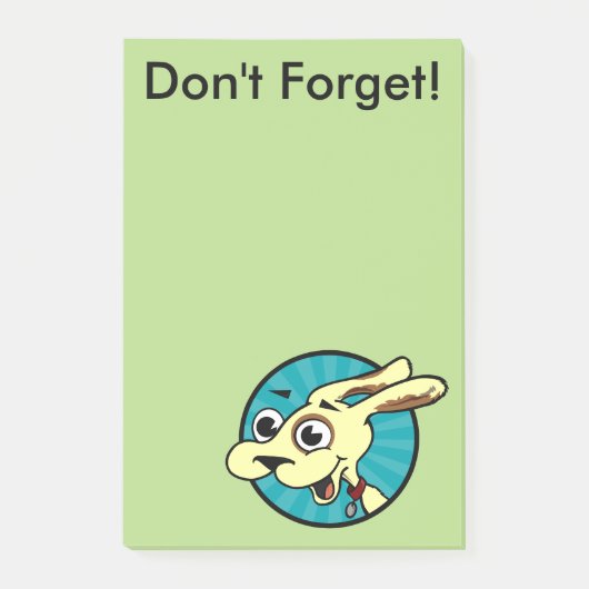 FUNNY CUTE DOG POST-IT NOTEPAD POST-IT® NOTES (Voorkant)