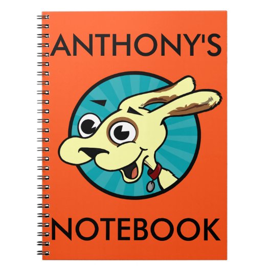 FUNNY CUTE DOG SPIRAL NOTITIEBOEK (Voorkant)