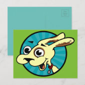 FUNNY CUTE DOG VERTICAL BRIEFKAART (Voorkant / Achterkant)