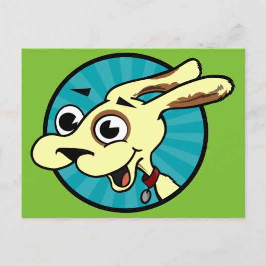 FUNNY CUTE DOG VERTICAL BRIEFKAART (Voorkant)