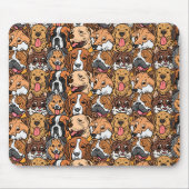  Funny Cute Dogs Facs Muismat (Voorkant)