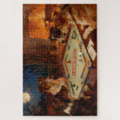 Funny Cute Dogs Playing A Board Game Legpuzzel (Verticaal)