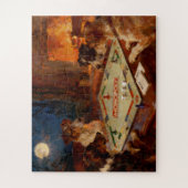 Funny Cute Dogs Playing A Board Game Legpuzzel (Verticaal)