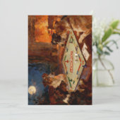 Funny Cute Dogs Playing A Board Game Postcard Feestdagenkaart (Staand voorkant)