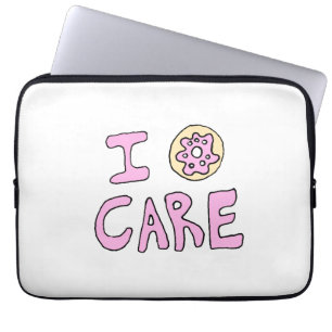 Funny Cute Donut-laptophoes Laptop Sleeve