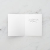 Funny Cute Donut Pun Happy Birthday Petten Kaart (Binnen)