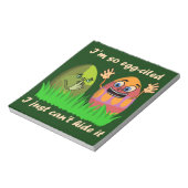 Funny Cute Easter Cartoon Notitieblok (Linkerzijde)