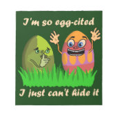 Funny Cute Easter Cartoon Notitieblok (Voorkant)