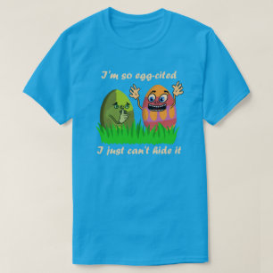 Funny Cute Easter Eggs Kinder Cartoon Egg Hunting T-shirt