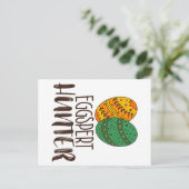 Funny Cute Easter Pun Eggspert Hunter Quote Briefkaart (Staand voorkant)