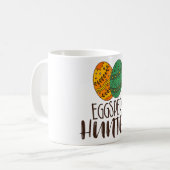Funny Cute Easter Pun Eggspert Hunter Quote Podle Koffiemok (Voorkant links)