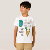 Funny Cute Easter Pun Quote Doodle Cartoon Gezegde T-shirt (Voorkant volledig)