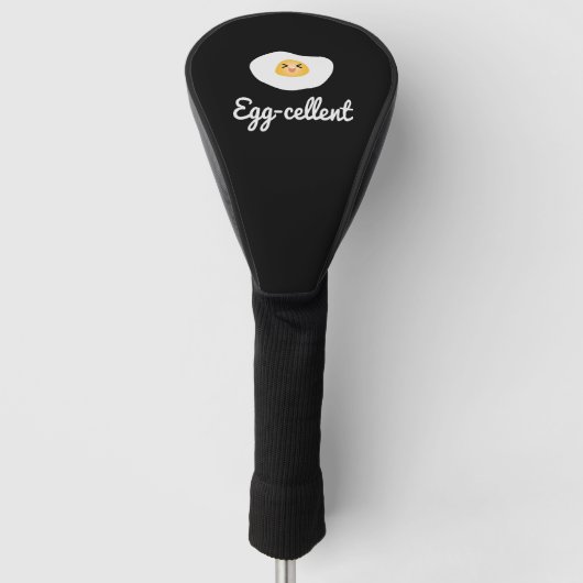 Funny Cute Eggcellent Humoureuze Food Pun Fun Golfheadcover (Voorkant)
