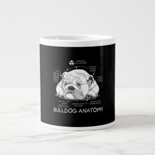 Funny Cute English Bulldog Anatomy Dog Biology Grote Koffiekop