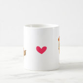 Funny Cute Fashionable Chicken Hen Art Custom Koffiemok (Center)