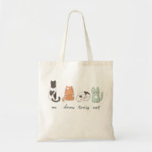 Funny Cute French Cat Tote Bag (Voorkant)