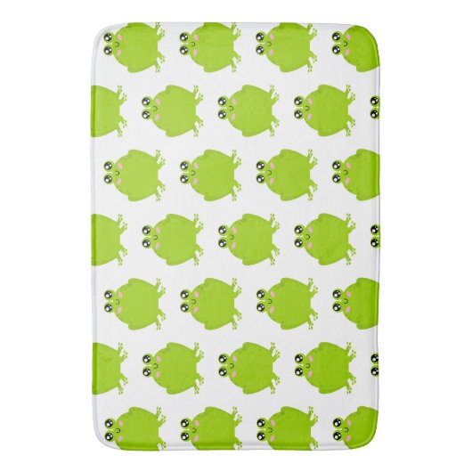 Funny Cute Frog Badmat (Voorkant Verticaal)