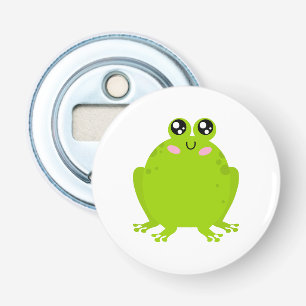 Funny Cute Frog Button Flesopener