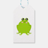 Funny Cute Frog Cadeaulabel (Voorkant)