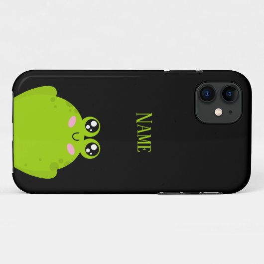 Funny Cute Frog Hoesje-Mate iPhone Case (Achterkant (horizontaal))